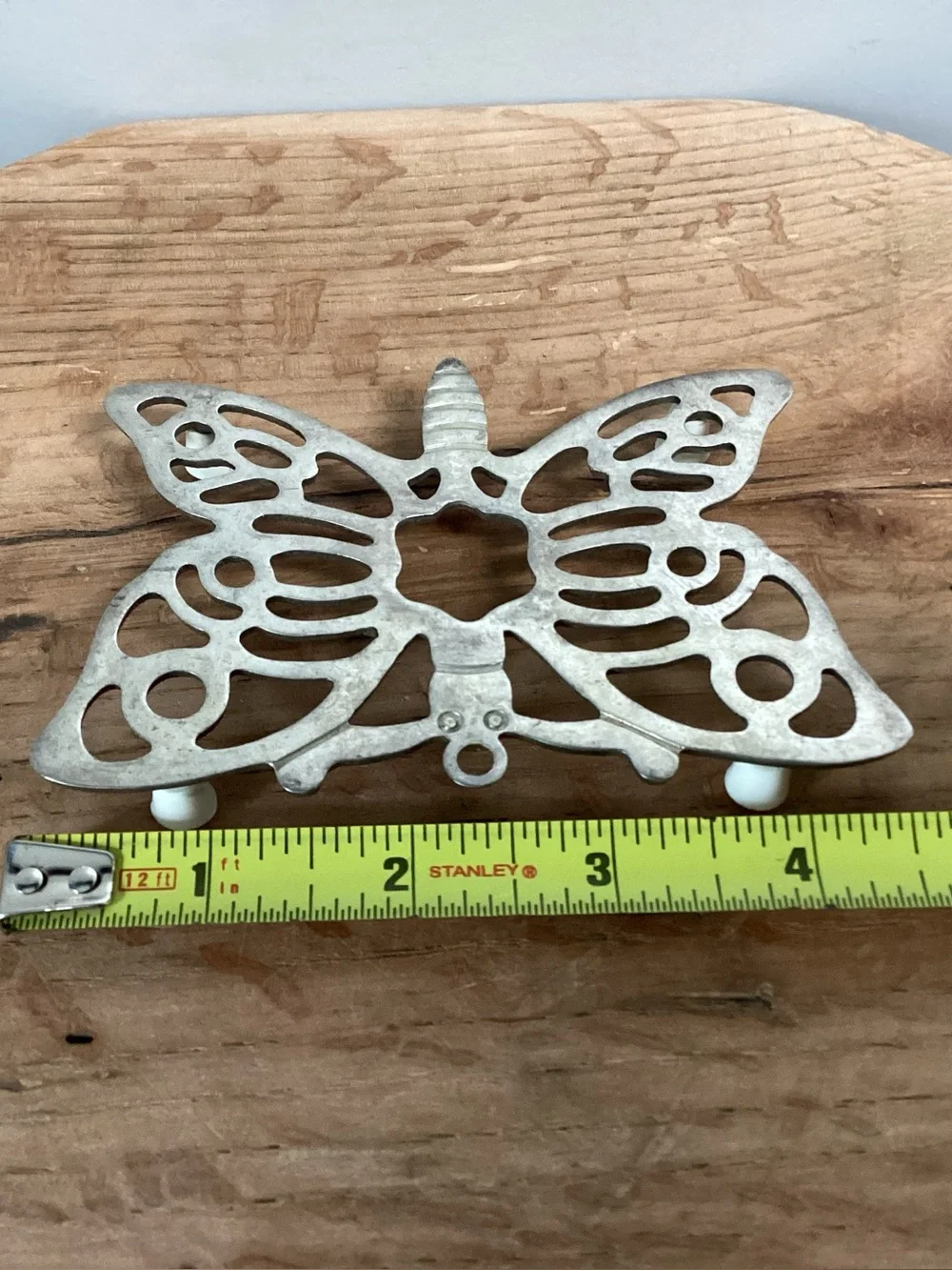 ⚫️ Vintage - Leonard Silverplate Butterfy Trivet - Wall Hang Decor - Italy
